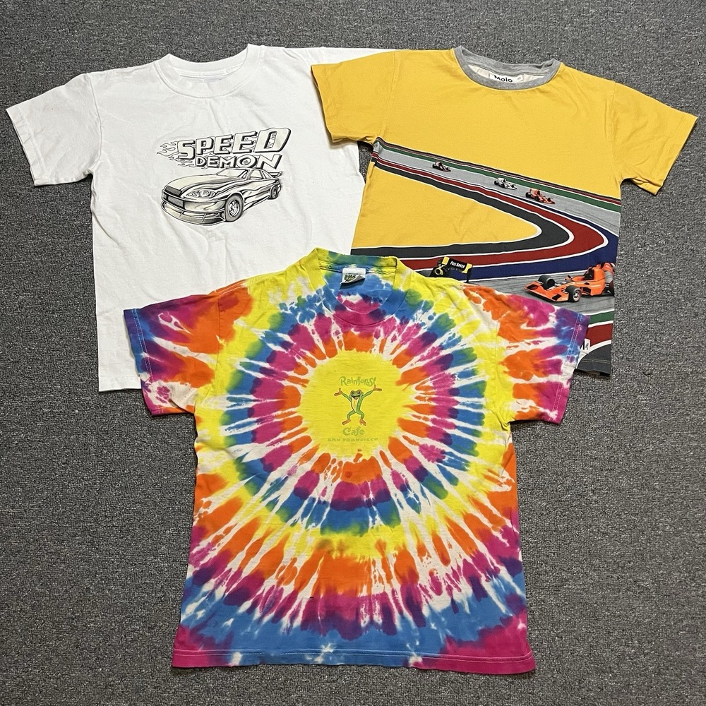 Kids Graphic‎ Tee Bundle Rainforest Cafe, Speed Demon & Molo Racing Shirt Lot